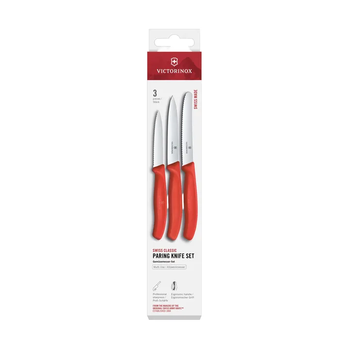Victorinox Swiss Classic skrelleknivsett 3-deler - Svart - Victorinox