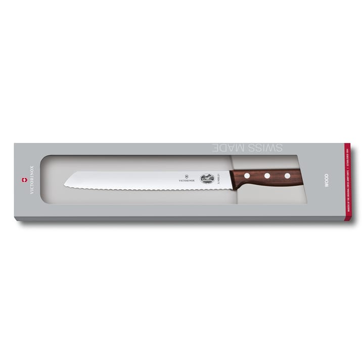 Wood brødkniv 21 cm, Rustfritt stål-lønn Victorinox