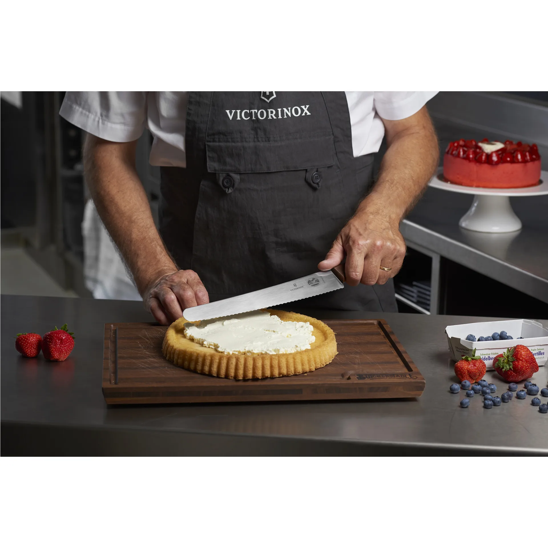Wood brødkniv 26 cm, Rustfritt stål-lønn Victorinox