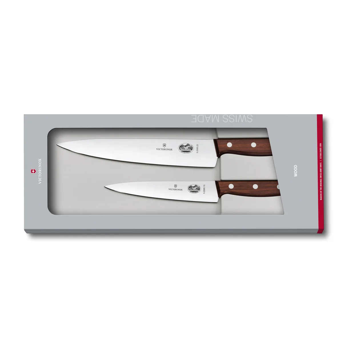 Victorinox Wood knivsett kokkekniver Rostfritt stål-lønn