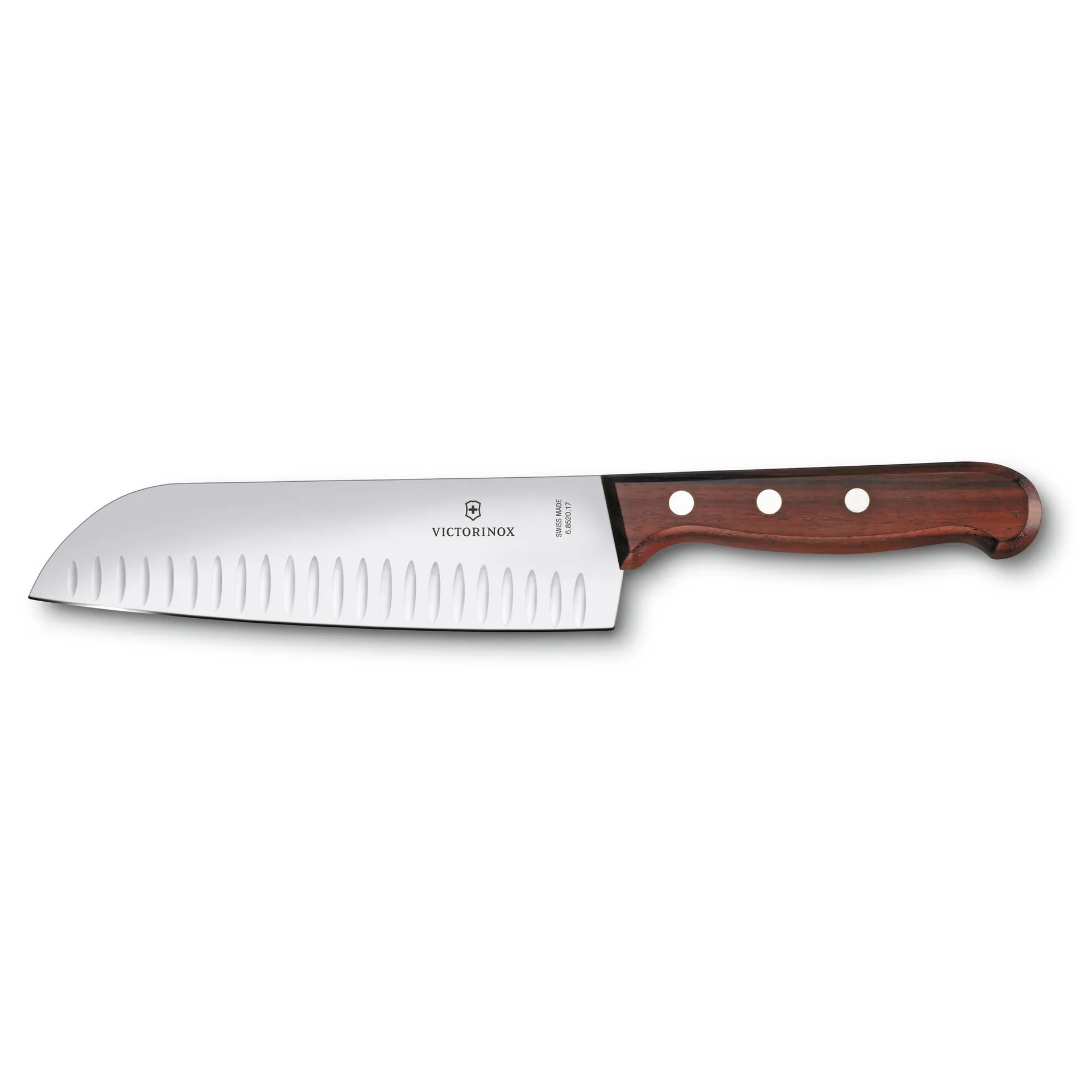 Wood santokukniv olivenslipt 17 cm, Rustfritt stål-lønn Victorinox