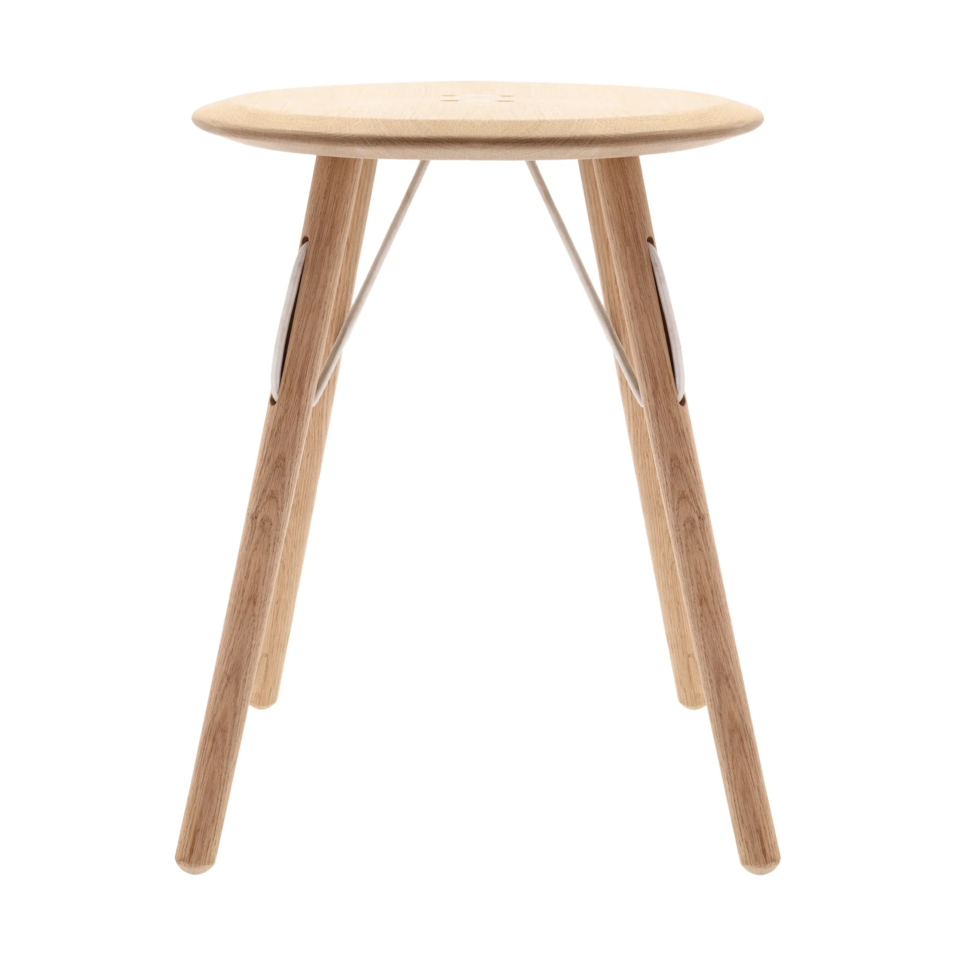 Barv sidebord 55xØ45 cm, Ubehandlet massiv eik Villa Collection
