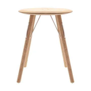 Barv sidebord 55xØ45 cm - Ubehandlet massiv eik - Villa Collection