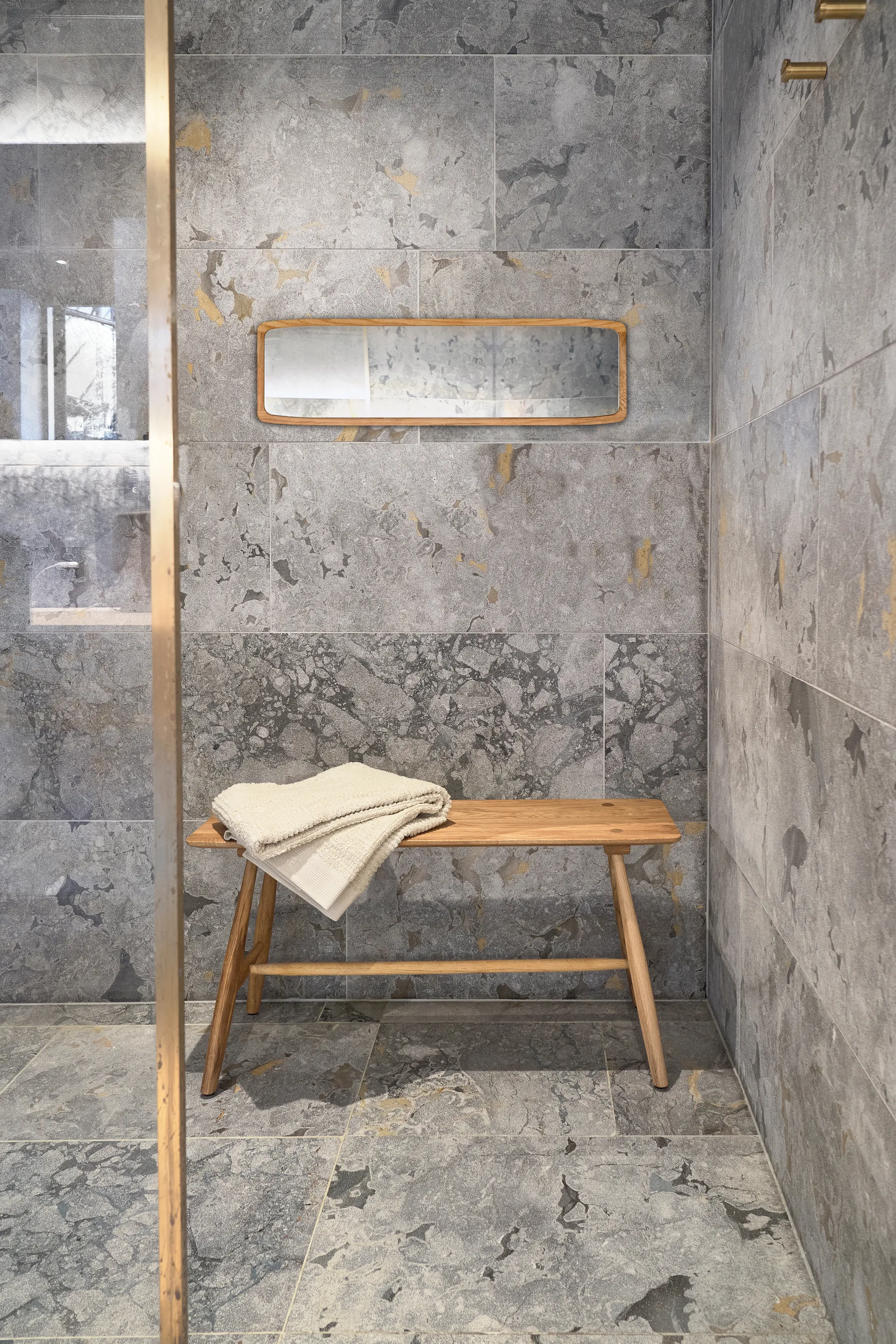 Bodo speil 23x80 cm, Naturell oljet Villa Collection