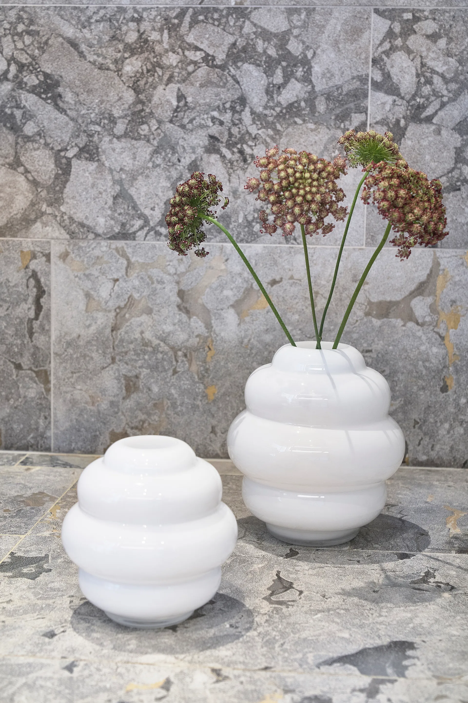 Bubble vase Ø 25 cm, Hvit Villa Collection