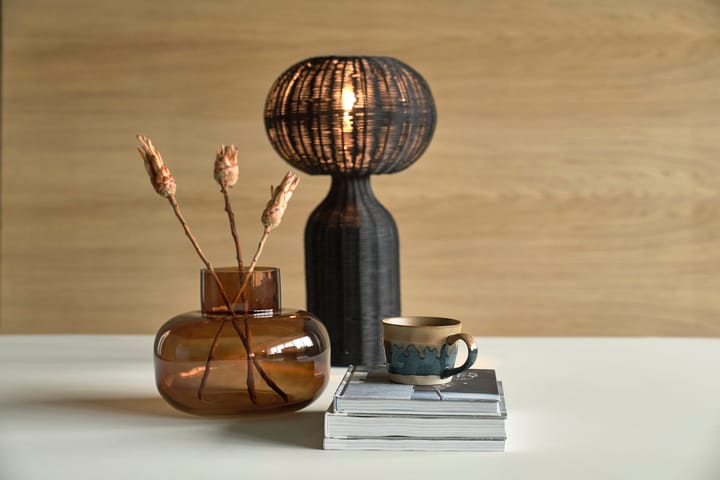 Kehl glassvase Ø24,8, Brun Villa Collection
