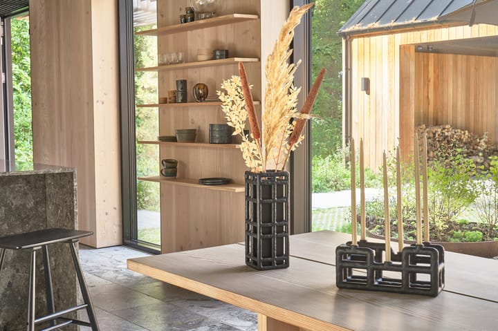 Lyst lysestake 6 lys, Svart Villa Collection