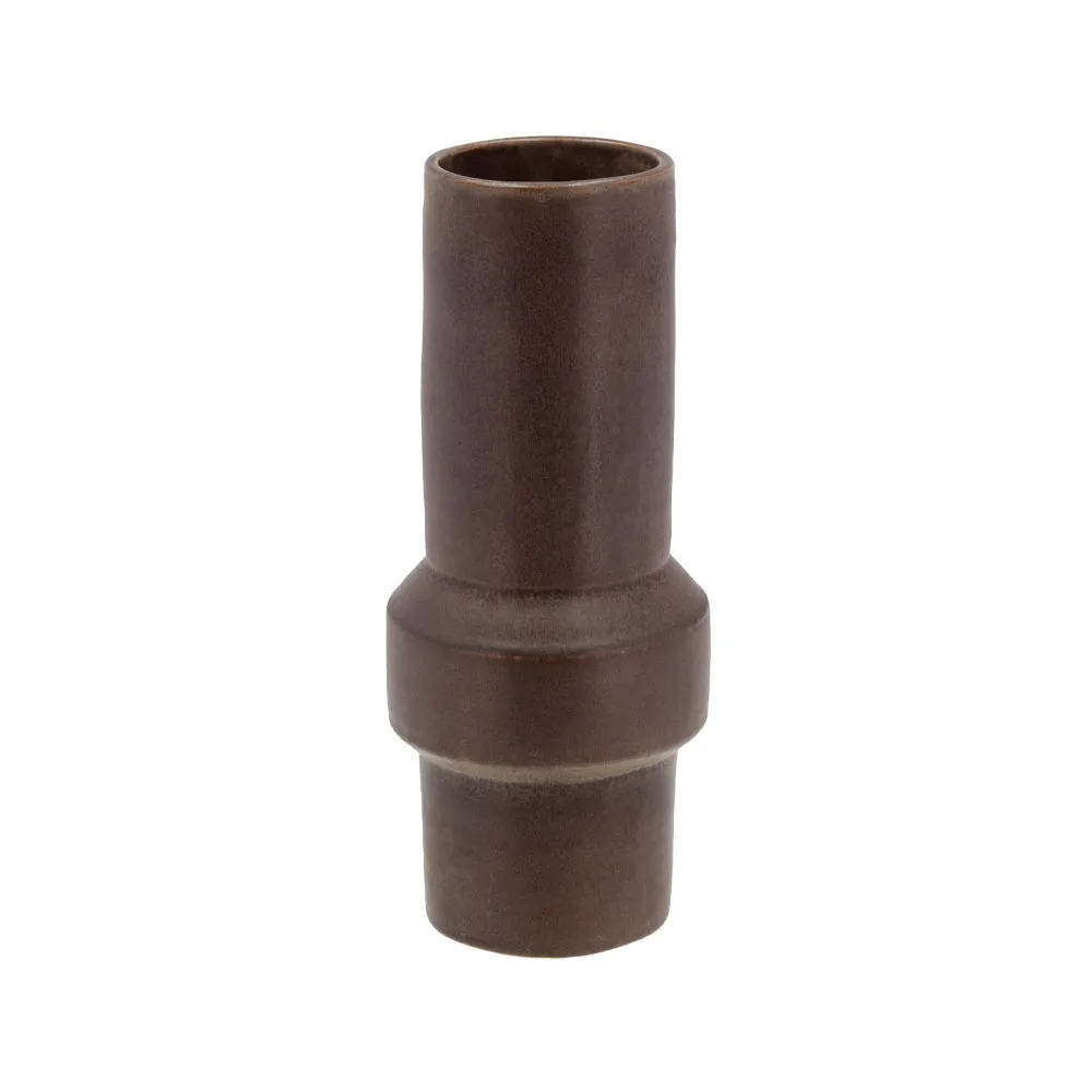 Rost vase, Mørkebrun Villa Collection