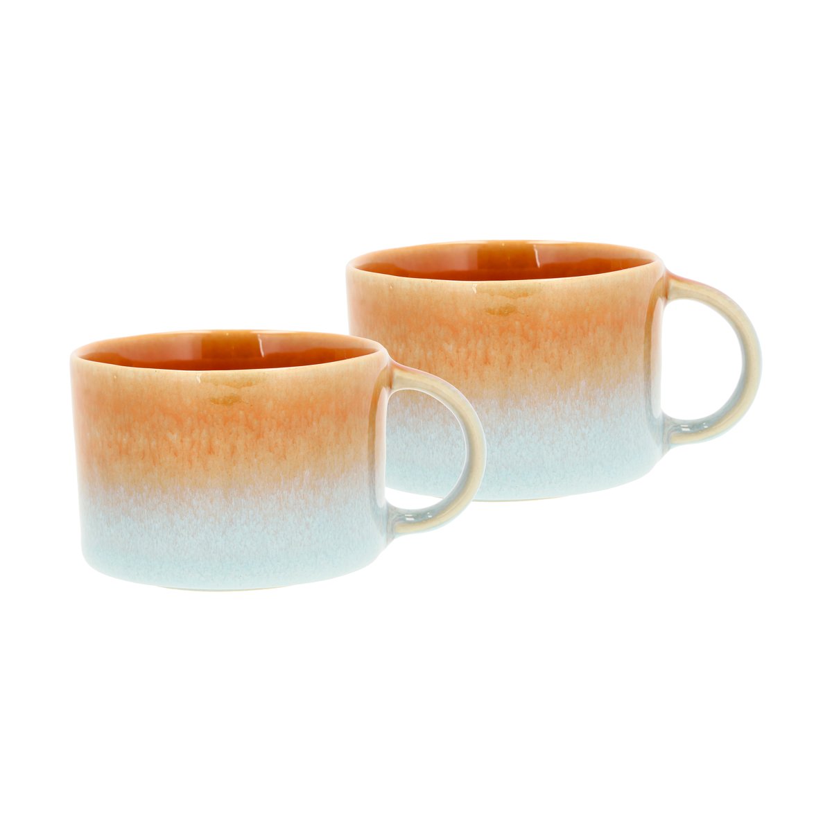 Villa Collection Styles kopp med hank 16 cl 2-pk Blue-amber