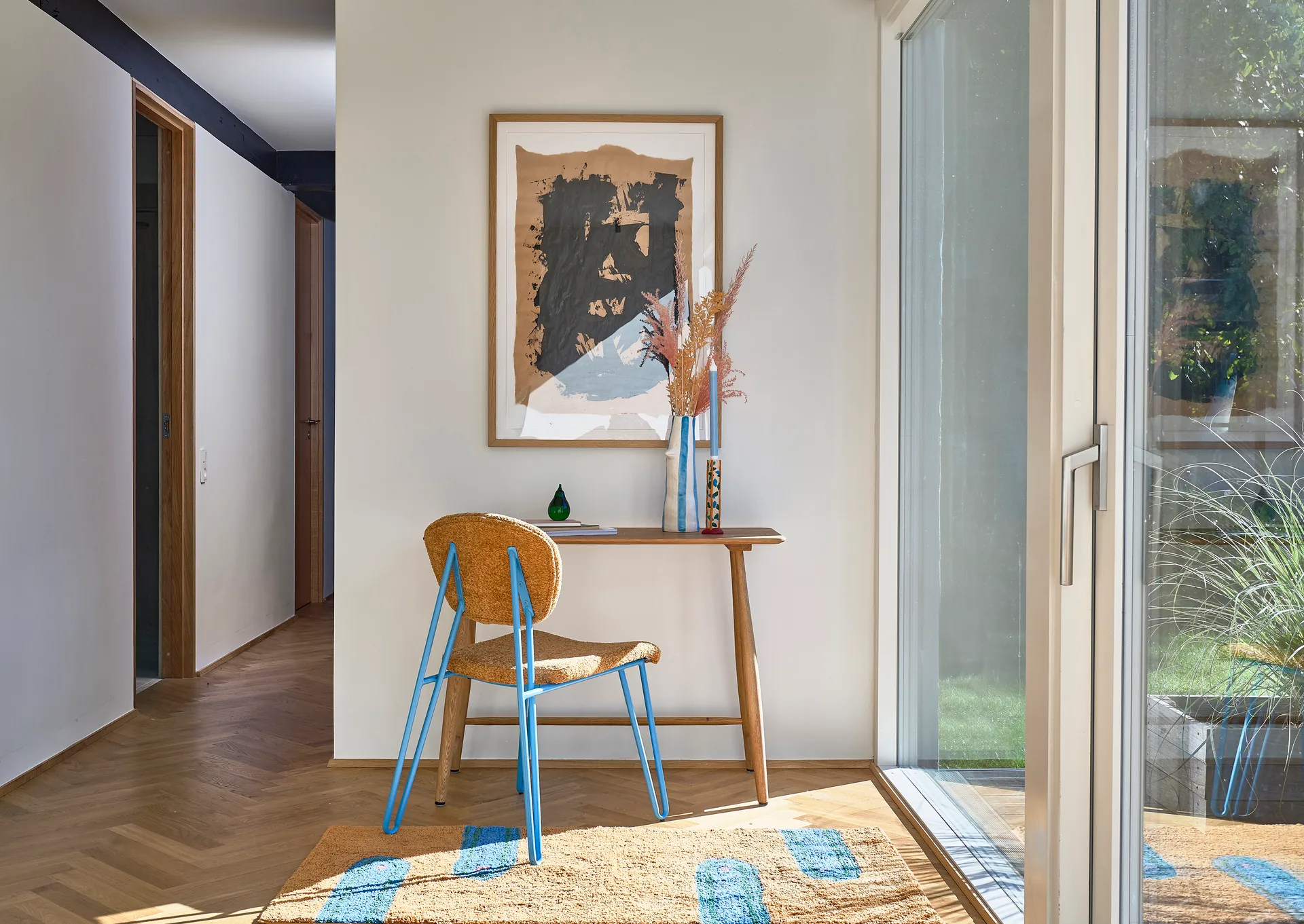 Styles lysestake flekker 21 cm, Blue-orange Villa Collection