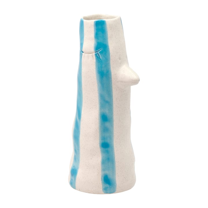 Styles vase med nebb og øyevipper 26 cm - Blue - Villa Collection