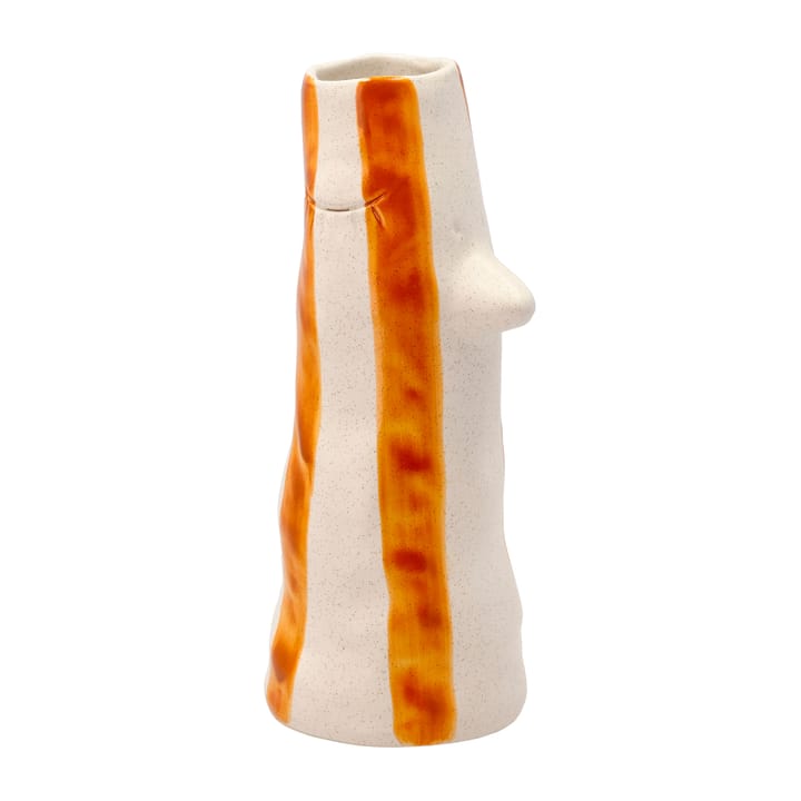 Styles vase med nebb og øyevipper 26 cm - Brown  - Villa Collection