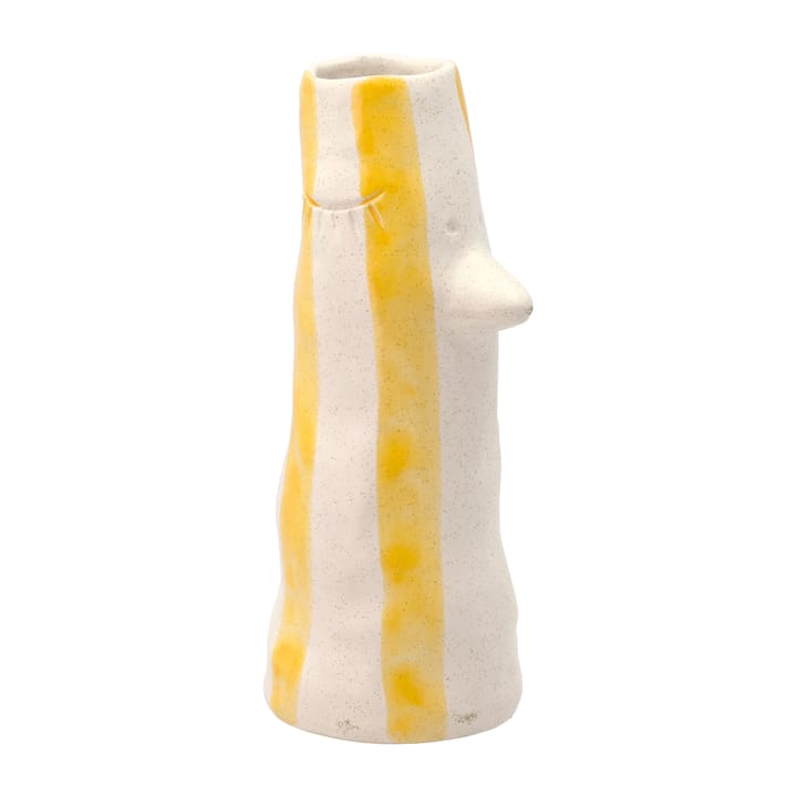 Styles vase med nebb og øyevipper 26 cm - Yellow - Villa Collection