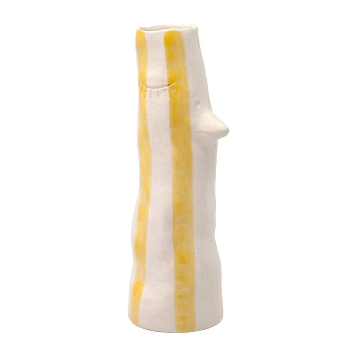 Styles vase med nebb og øyevipper 34 cm - Yellow - Villa Collection