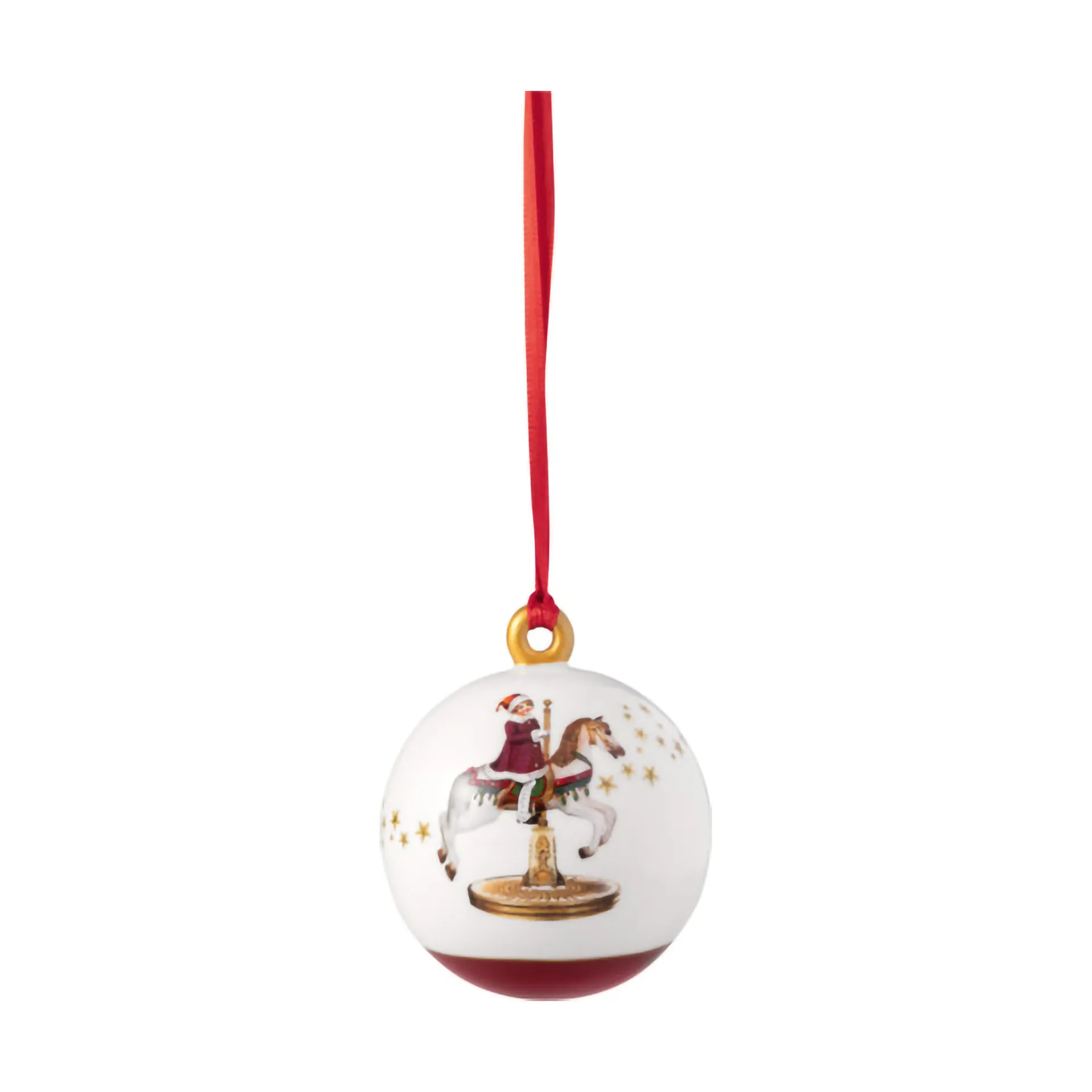 Årlig juleutgave ball, Hvit-rød Villeroy & Boch