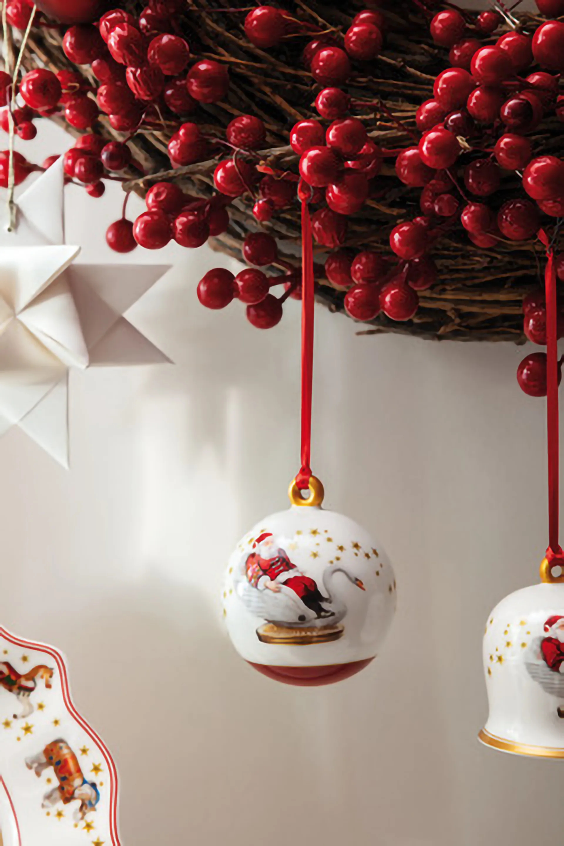 Årlig juleutgave ball, Hvit-rød Villeroy & Boch