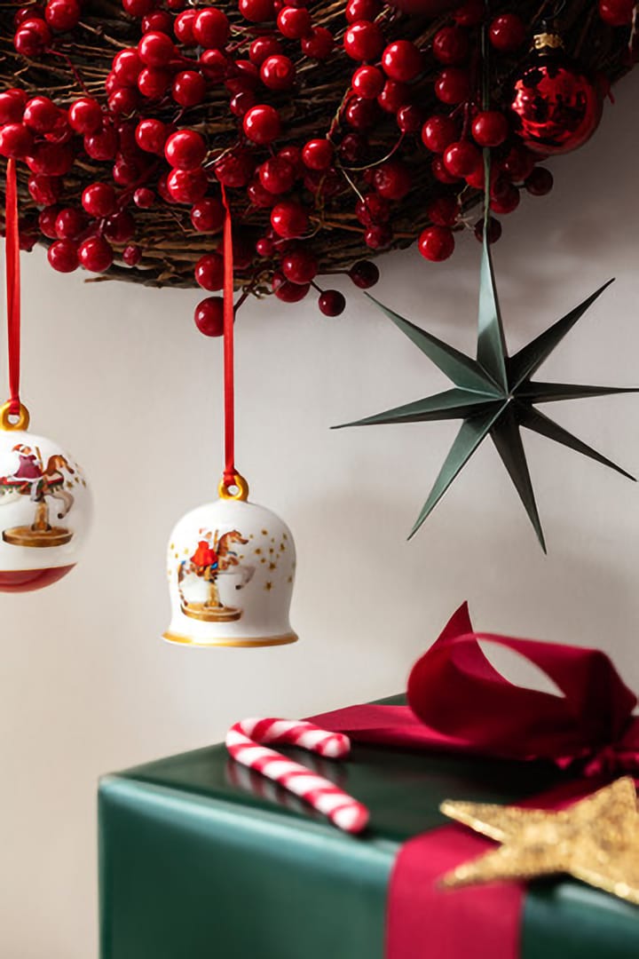 Årlig juleutgave bjelle, Hvit-rød Villeroy & Boch
