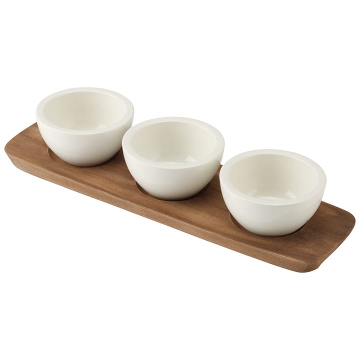 Artesano Original dippskål med underlag, Hvit-akasia Villeroy & Boch