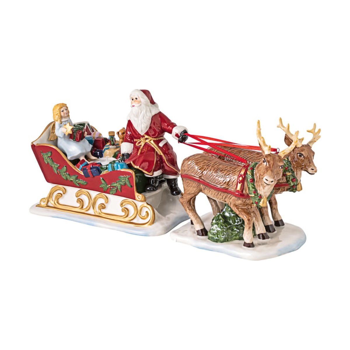 Villeroy & Boch - Christmas Toy's julenisse m/slede 14 cm