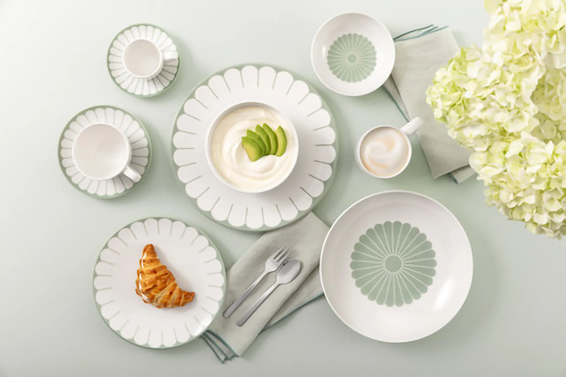 Fleur kaffekopp 16 cl, White-green Villeroy & Boch