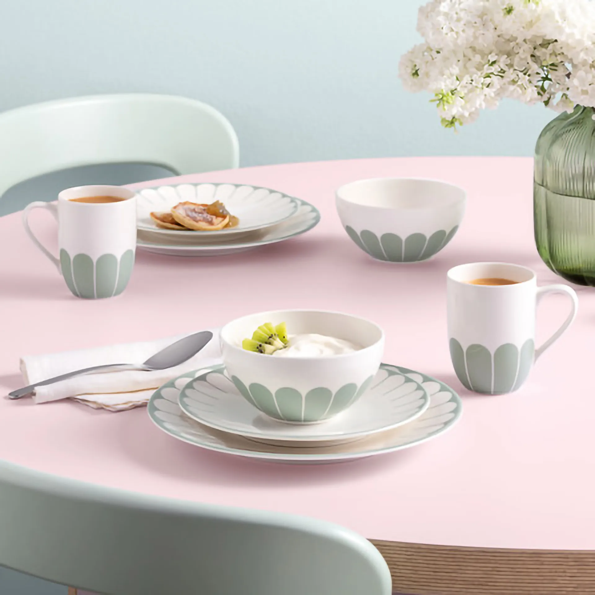 Fleur krus 29 cl, White-green Villeroy & Boch