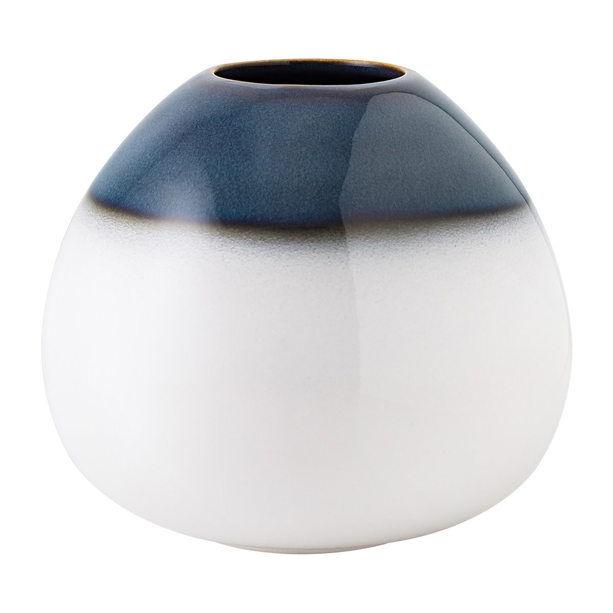 Bilde av Villeroy & Boch Lava Home eggeformet vase 13 cm Blå-hvit