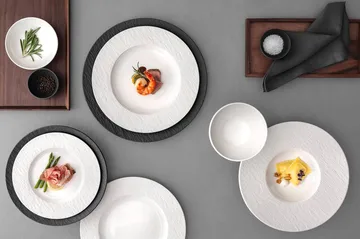 Manufacture Ice tallerken - Hvit, Ø21,7 cm - Villeroy & Boch