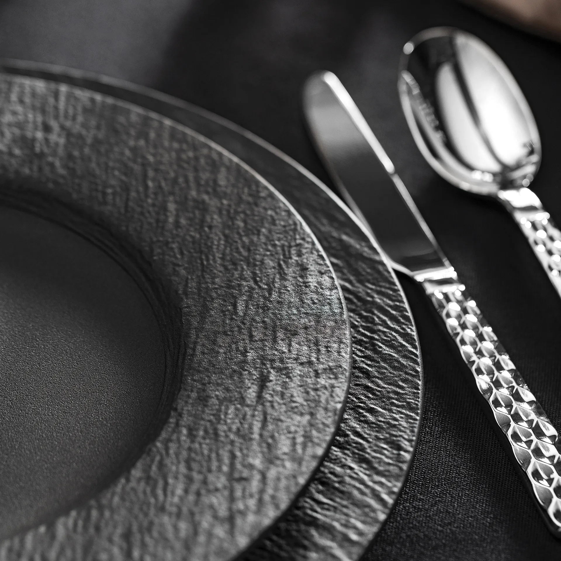 Manufacture Rock Gourmet tallerken Ø32 cm, svart Villeroy & Boch