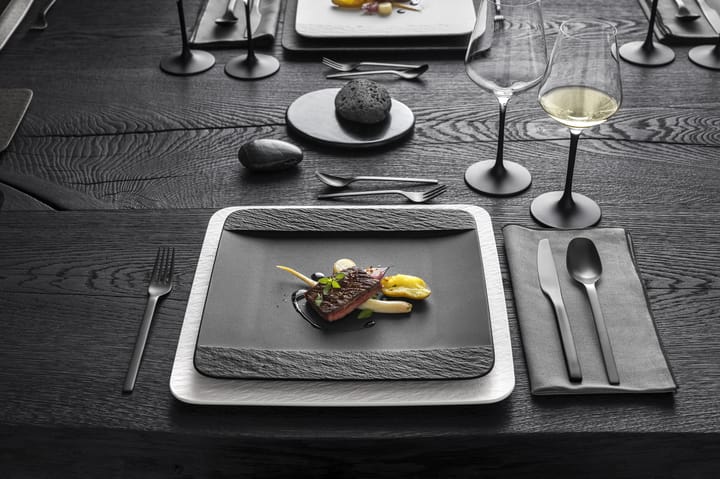 Manufacture Rock tallerken 28 x 28 cm, Svart Villeroy & Boch