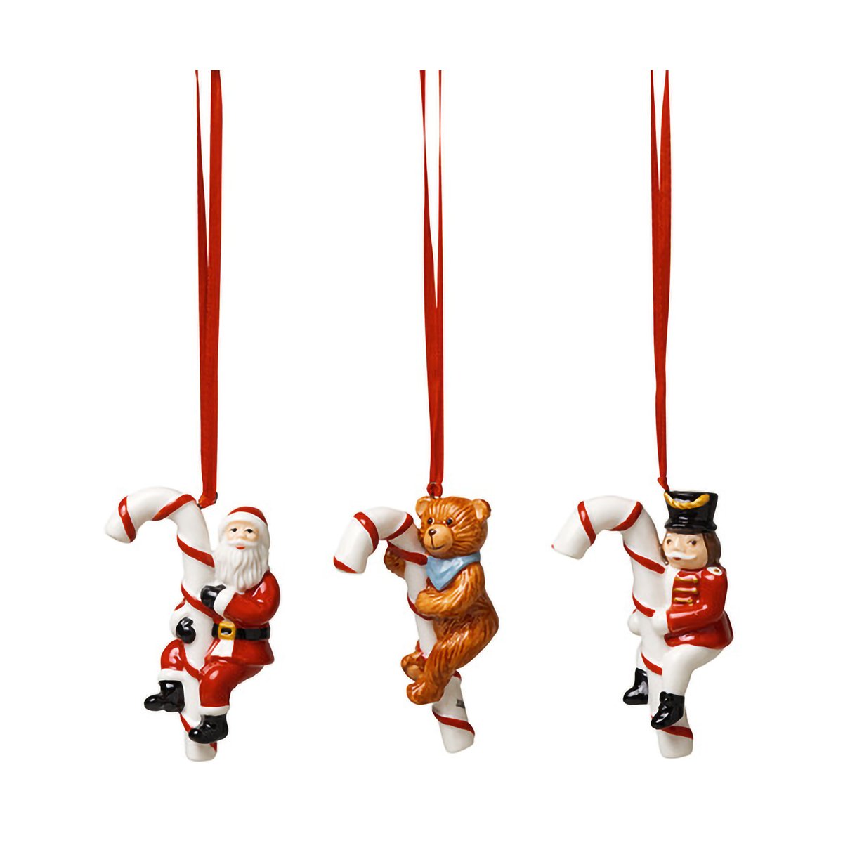 Villeroy & Boch Nostalgisk juletrepynt polkagris 3-pakning Multi