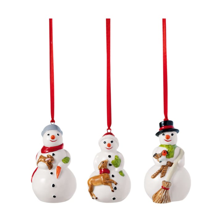 Nostalgisk juletrepynt snømenn 3-pakning, Hvit Villeroy & Boch