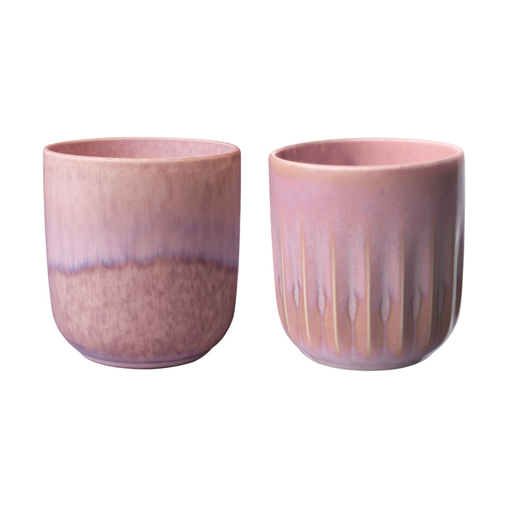 Villeroy & Boch Perlemor krus 29 cl 2-pk Korall | Skandinavisk Design | Kaffekopper | Multi