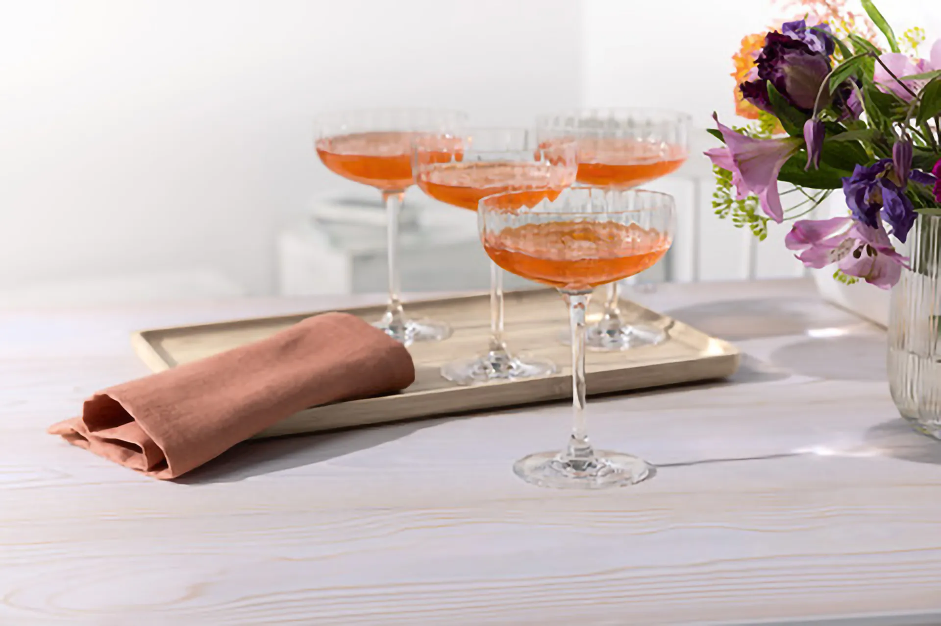 Rose Garden champagnekup 12 cl 4-pakning, Clear Villeroy & Boch