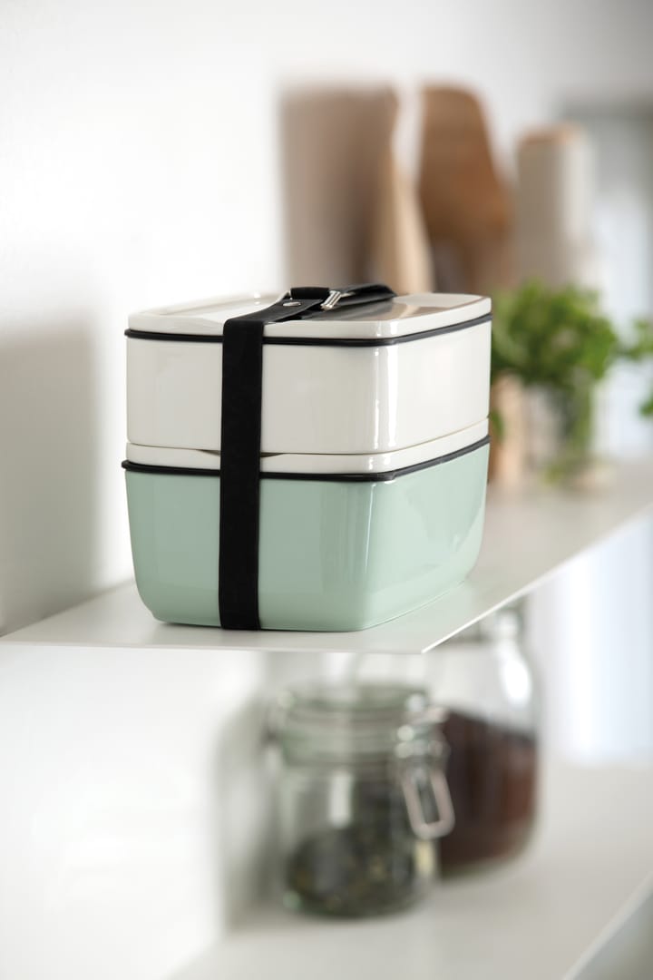 To Go & To Stay matboks rektangulær sett, Grønn-hvit Villeroy & Boch