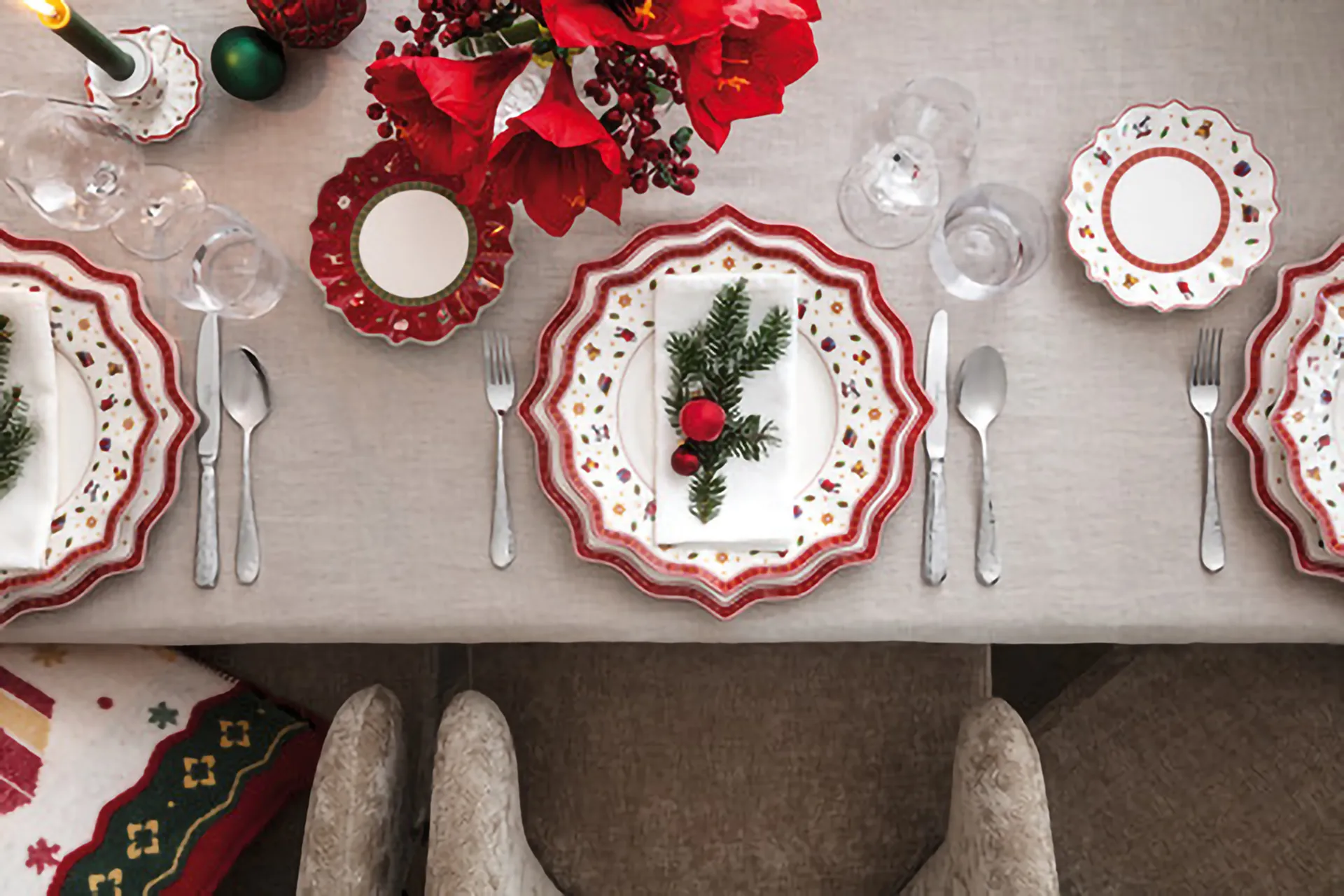 Toy´s Delight Bread & Butter asjett Ø18 cm, Hvit-rød Villeroy & Boch