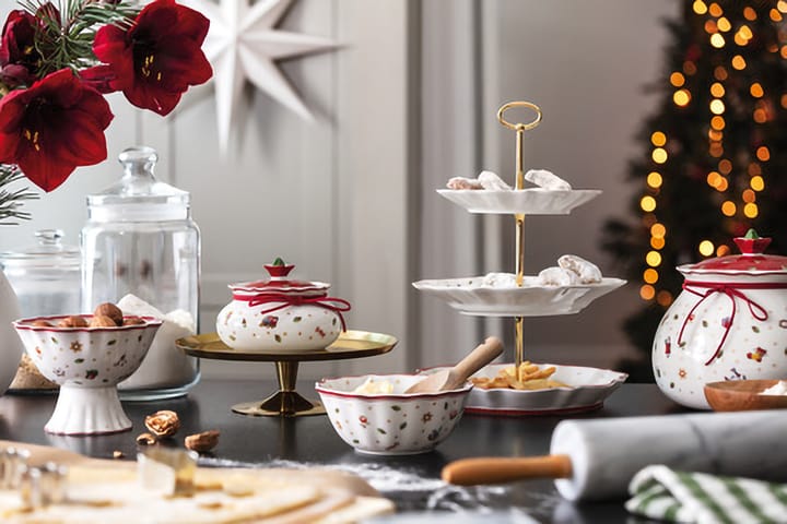 Toy´s Delight burk med lokk L 3,2 L, Hvit-rød Villeroy & Boch