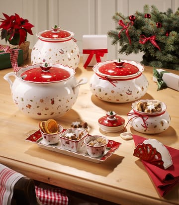 Toy´s Delight burk med lokk M 1,9 L - Hvit-rød - Villeroy & Boch