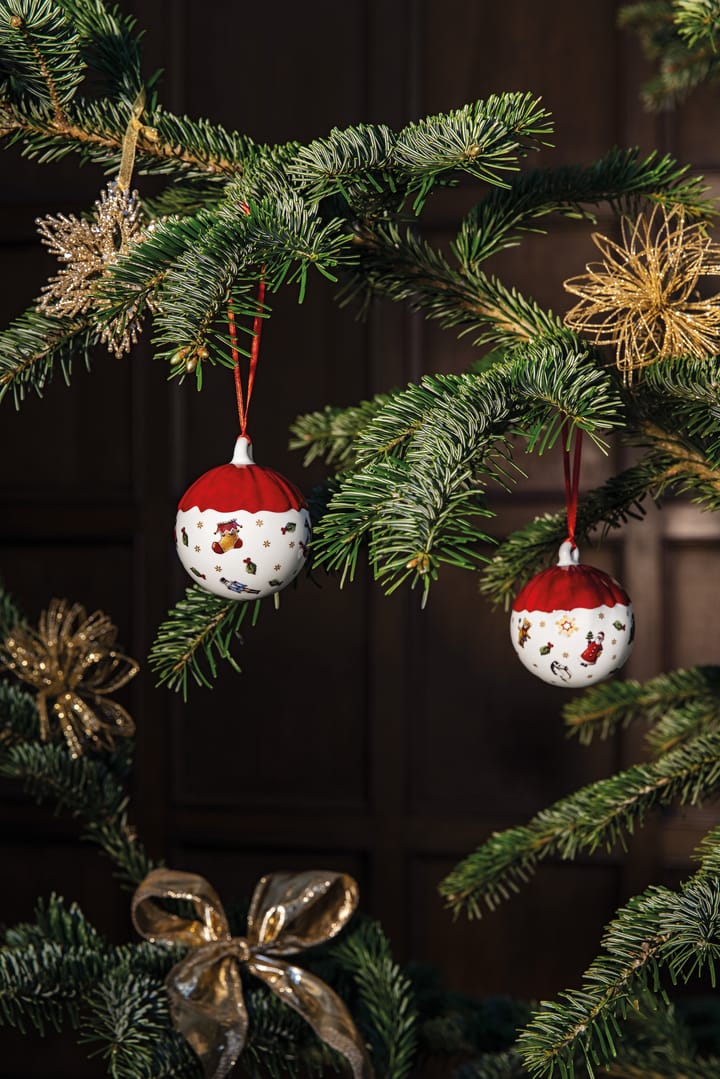 Toy's Delight Decoration julkula Ø6 cm, Hvit-rød Villeroy & Boch