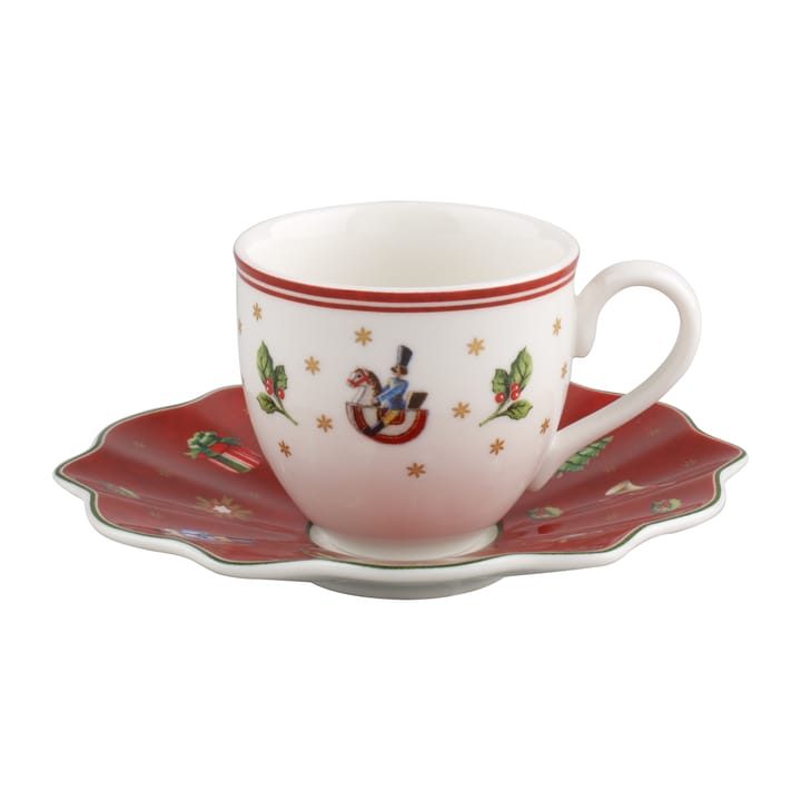 Toy's Delight espressokopp med fat, Hvit-rød Villeroy & Boch