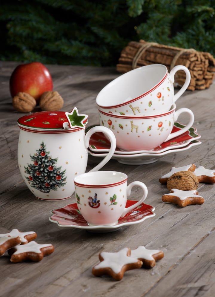 Toy's Delight espressokopp med fat, Hvit-rød Villeroy & Boch