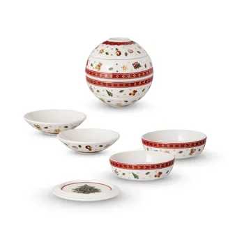 Toy's Delight La petite Boule 5 deler - Hvit-rød - Villeroy & Boch