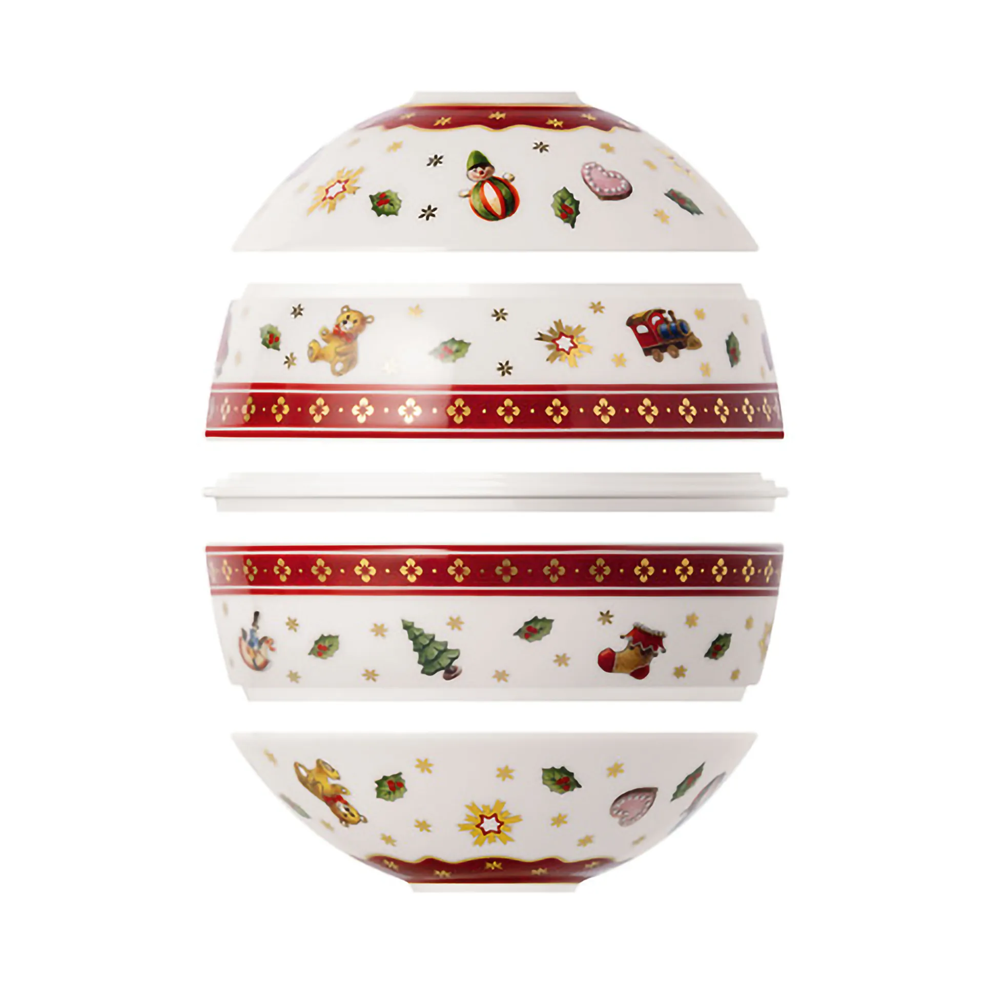 Toy's Delight La petite Boule 5 deler, Hvit-rød Villeroy & Boch