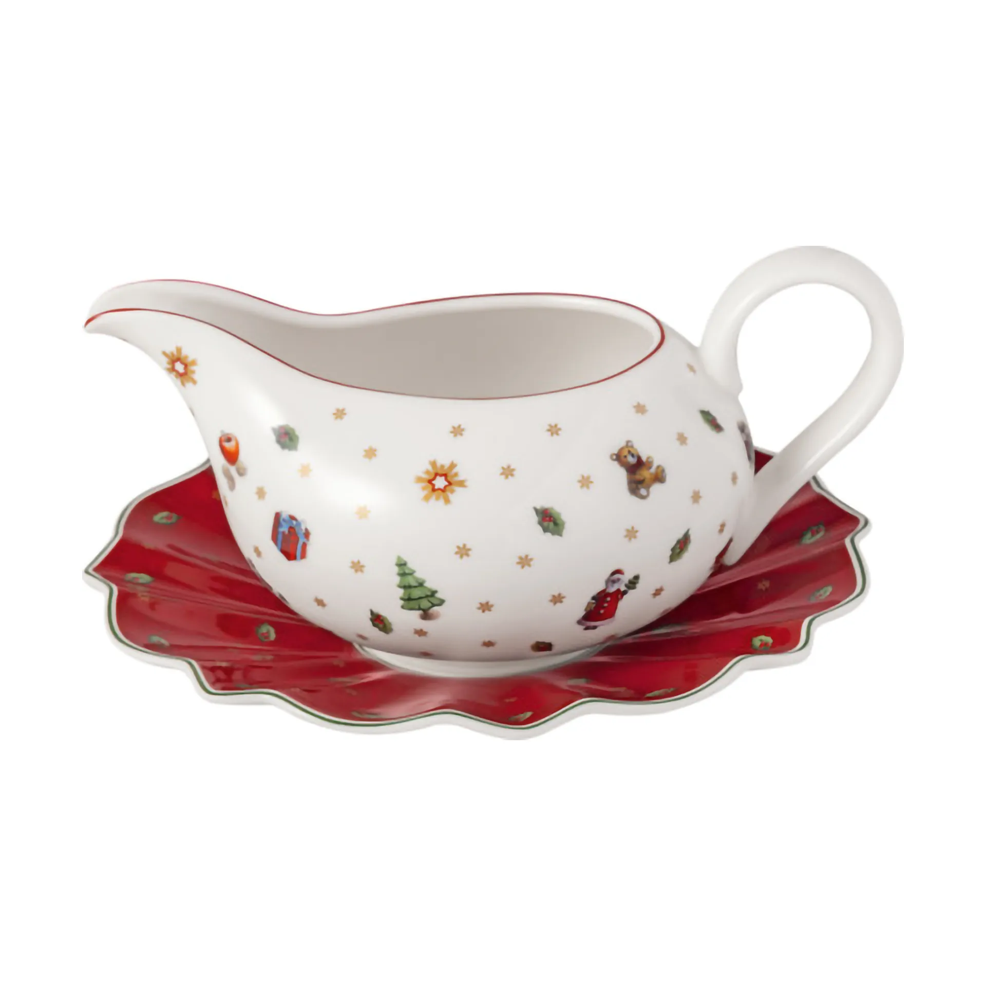 Toy´s Delight sauskanne 50 cl med fat, Hvit-rød Villeroy & Boch