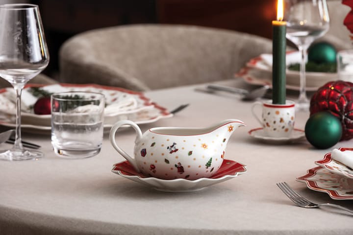 Toy´s Delight sauskanne 50 cl med fat, Hvit-rød Villeroy & Boch