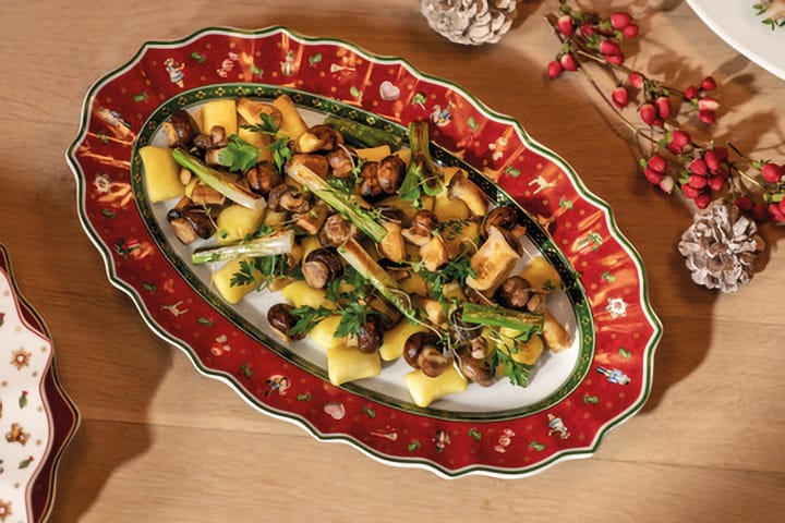Toy's Delight serveringsfat M 23,5x38 cm, Hvit-rød Villeroy & Boch