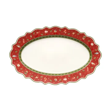 Toy's Delight serveringsfat oval 31x50 cm - Hvit-rød - Villeroy & Boch