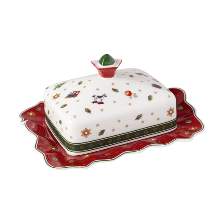 Toy's Delight smørboks 16x19 cm - Hvit-rød - Villeroy & Boch