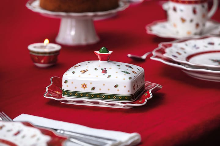 Toy's Delight smørboks 16x19 cm, Hvit-rød Villeroy & Boch
