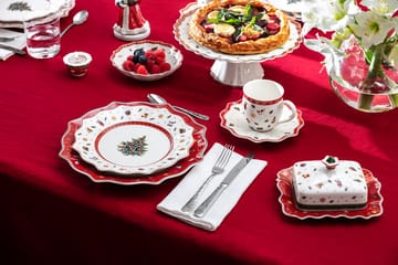 Toy's Delight smørboks 16x19 cm - Hvit-rød - Villeroy & Boch