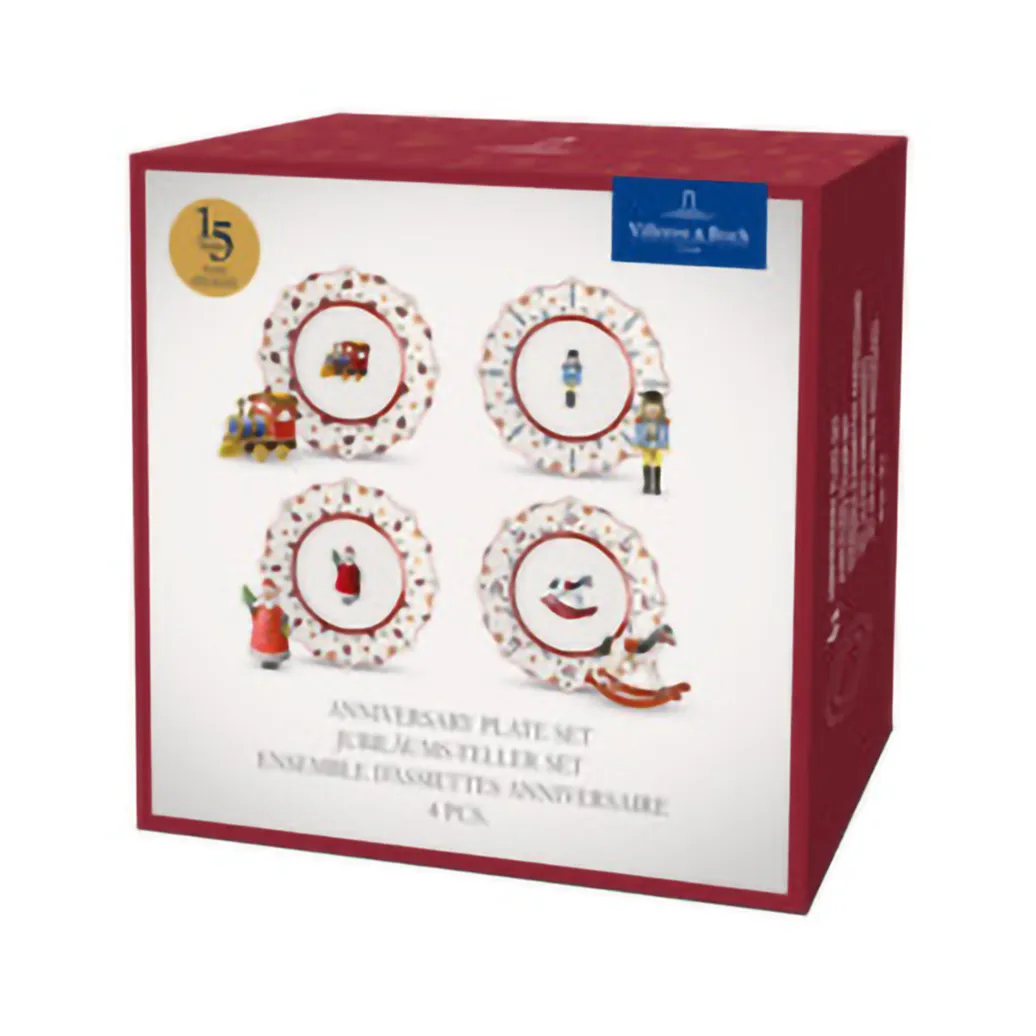 Toy's Delight tallerken 4 deler, Hvit-rød Villeroy & Boch